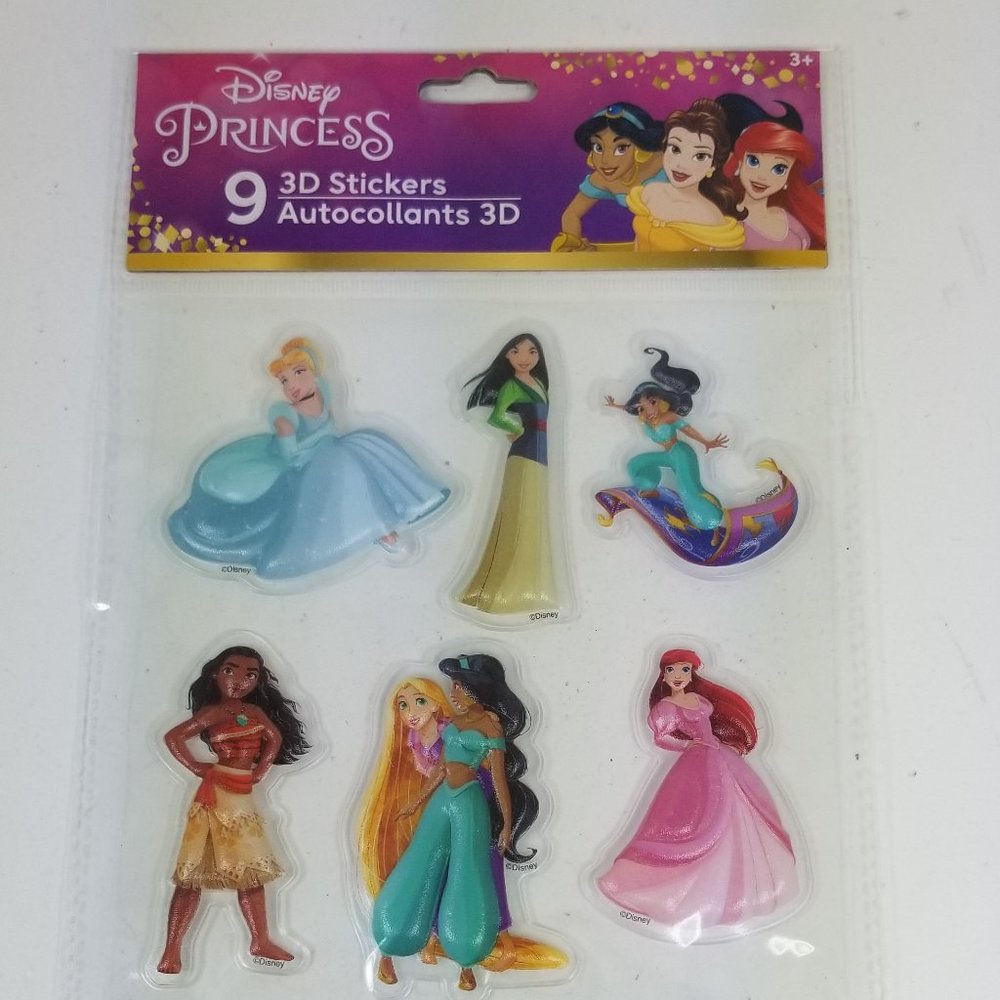 Disney Princess 3D Dimensional stickers